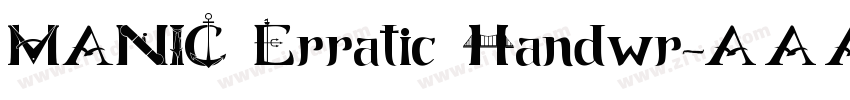 MANIC Erratic Handwr字体转换